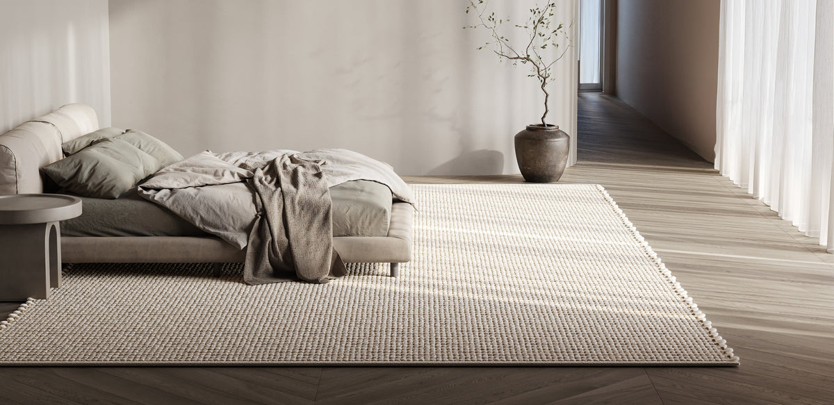 Bedroom rug – Wool & Wire